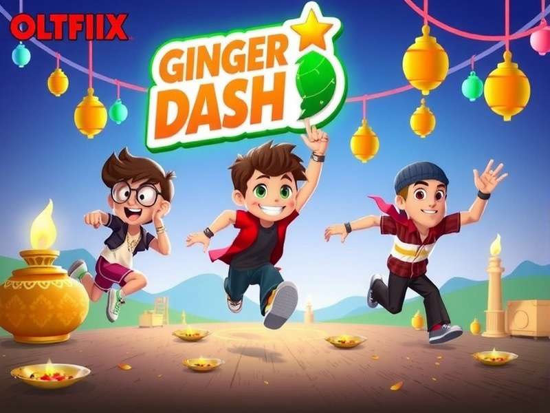 Ginger Dash Champ Diwali Special Event - Ginger in Traditional Diwali Attire Ginger Dash Champ Diwali Event